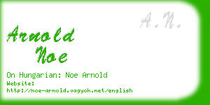 arnold noe business card